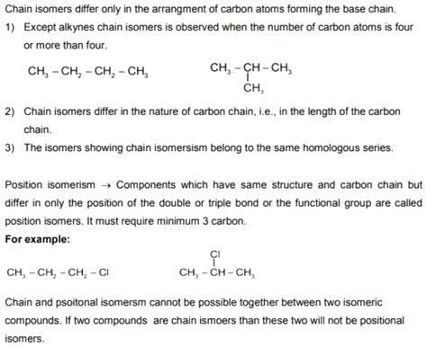 How many minimum carbons required for chain isomerism and positional ...