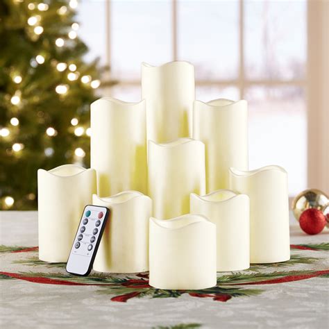 Remote-Controlled LED Candles, Set of 9 | Plus Size Home Accessories ...