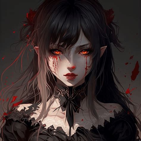 Bloodthirsty Beauty A Cosplay Tribute to the Seductive Anime Girl Vampire Greeting Card by ...