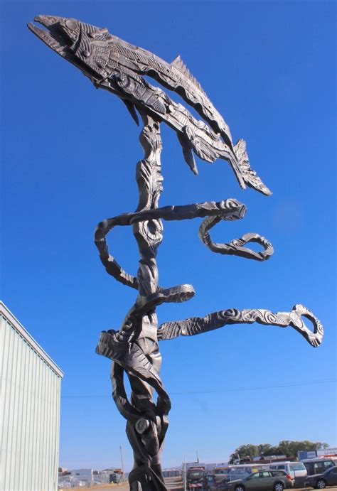 Salmon sculpture symbolic of bridge recovery – Chico Enterprise-Record