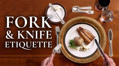 How to Eat with Fork & Knife (Etiquette Basics & Beyond) - YouTube