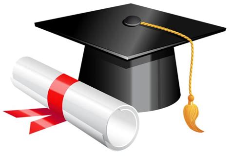 Graduation cap and diploma clipart picture graphics – Clipartix