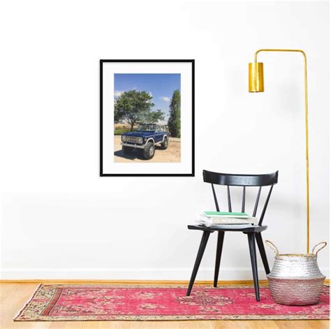 Classic Ford Bronco Color Print, Automotive Unframed/framed Gift, Poste ...