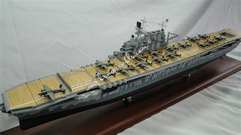 USS Hornet (CV-8) - Mahogany Wooden Aircraft Models – Boat & Ship ...