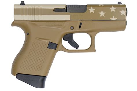 Glock 43 9mm Flat Dark Earth (FDE) Single Stack Pistol with American ...