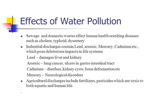 Environmental Pollution: Water Pollution | Impacts on Human Health | Impacts on Aquatic Life ...