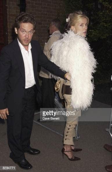 British actor Tom Hollander and girlfriend Daphne Guinness attend ...