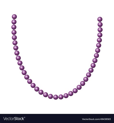 Mardi gras carnival beads Royalty Free Vector Image