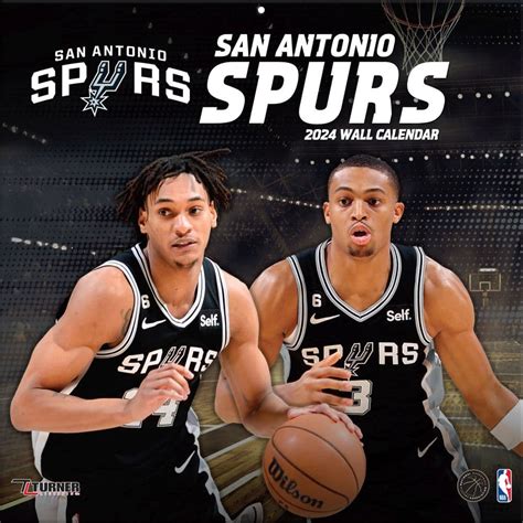 NBA San Antonio Spurs 2024 Wall Calendar - Calendars.com