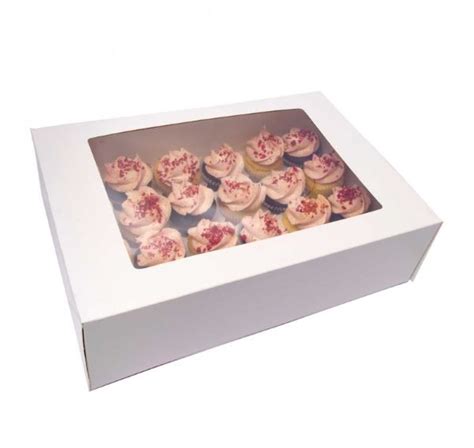 Half Sheet Cake Box 14″x20″x4″ White with Window – Golden Stars Trading