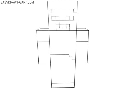 How To Draw Steve From Minecraft - Easy Drawing Art