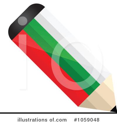 Flag Pencil Clipart #1059048 - Illustration by Andrei Marincas