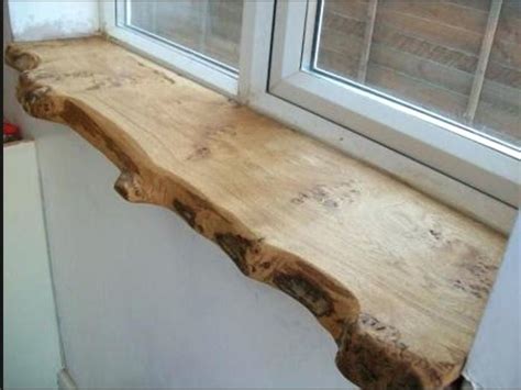 I'd like a rough wood window sill (but smoothed and easy to clean!) | Wood window sill, Wood ...