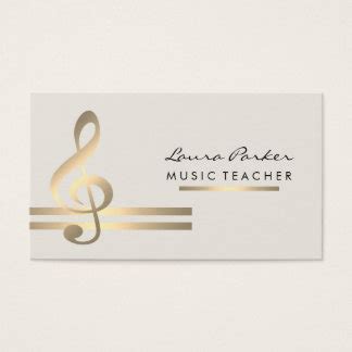 Music Teacher Business Cards & Templates | Zazzle