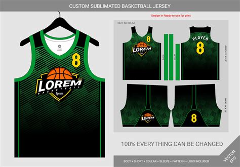 black and green pattern basketball jersey template 11138847 Vector Art at Vecteezy