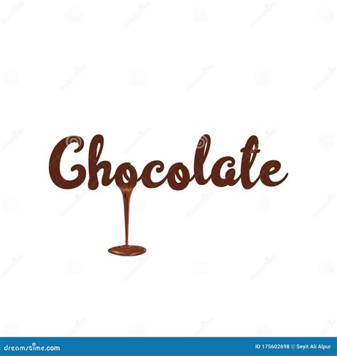 Chocolate logo stock illustration. Illustration of brown - 175602698