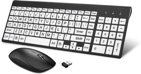 Wireless Grande Teclado de Impressão e Mouse Combo Angola | Ubuy