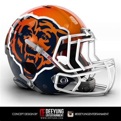 Pin on B. Mark U of M. | Nfl football helmets, Chicago bears helmet, 32 ...