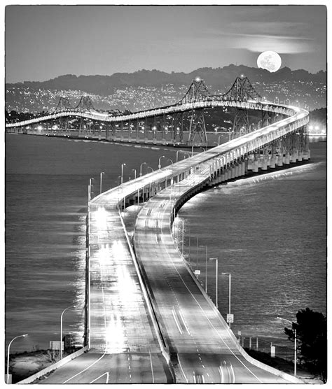 San Rafael bridge moonrise | City pictures, San rafael, Bay bridge