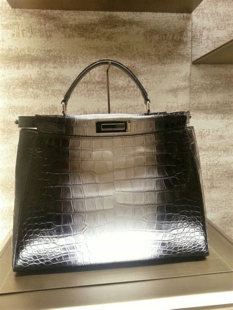 Peekaboo Crocodile Bag Fendi | Fendi peekaboo bag, Bags, Fendi peekaboo