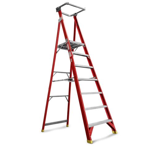 Climbrite CLIECO7STEP-SG 7-Step 2M Fibreglass Platform Ladder With Safety Gate