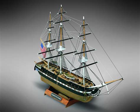 Mamoli MM64 USS Constitution - Wooden model kit with pre-carved hull - Scale 1/330 - Length 10.8 ...