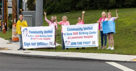 Protesters make a stand at Leominster Hospital