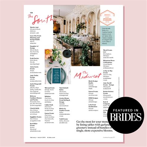 BRIDES: The Best Wedding Planners in America— Ang Weddings and Events