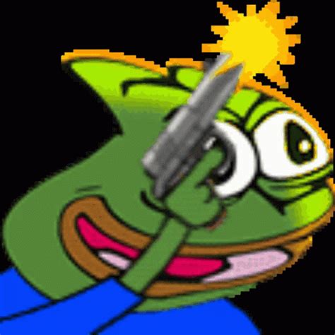 Pepega Pepe The Frog GIF - Pepega PepeTheFrog Gun - Discover & Share GIFs