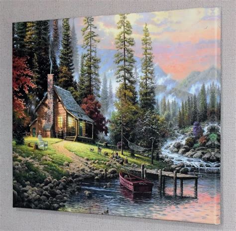 Large Canvas Pictures Arts Landscape Painting Wall Art Prints Canvas Print Pictures Unframed-in ...