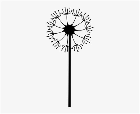 Dandelion Clip Art Black And White Transparent PNG - 276x588 - Free Download on NicePNG