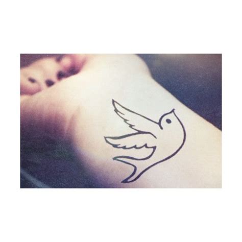 4pcs Pigeon peace bird swallow tattoo - InknArt Temporary Tattoo Set -... ($4.49) liked on ...