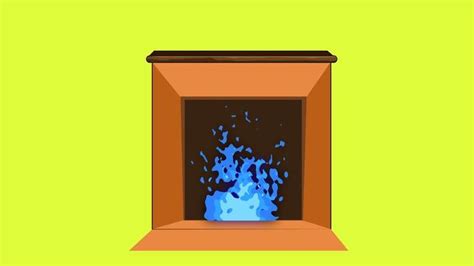 Fireplace Animation Stock Video Footage for Free Download