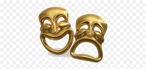 Theatre Masks Comedy Tragedy - Mask Acting Png Emoji,Comedy Tragedy Emoji - free transparent ...