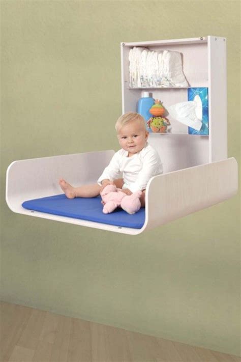 Wall mount changing table would be perfect for a small nursery. | Baby changing tables, Baby ...