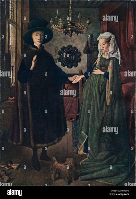 The Arnolfini Portrait, 1434, (1904). Artist: Jan van Eyck Stock Photo ...