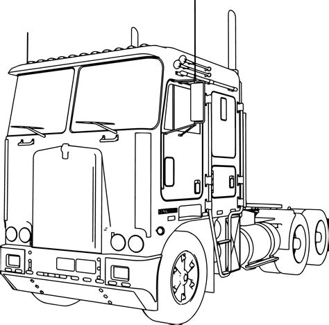 Cool Semi Truck Coloring Pages - thiva-hellas