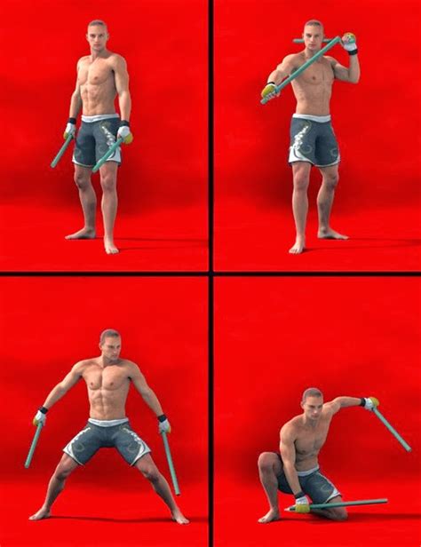 Download DAZ Studio 3 for FREE!: DAZ 3D - Eskrima Stick Fighting Poses ...