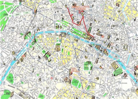 Paris Printable Tourist Map | Sygic Travel in Street Map Of Paris France Printable | Printable Maps