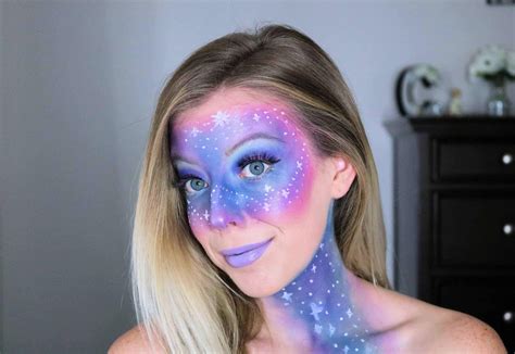 Easy Galaxy Makeup Tutorial for Halloween - Kindly Unspoken