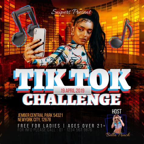 Tiktok Flyer Template