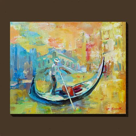 VENICE SUNSET Original Oil Painting on 16x20 Canvas by Dima K - Etsy