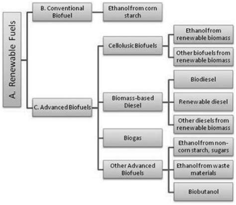 Classification of biofuel (according to Renewable Fuel Standard)... | Download Scientific Diagram