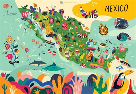 Los 7 mejores mapas de México para imprimir - Etapa Infantil