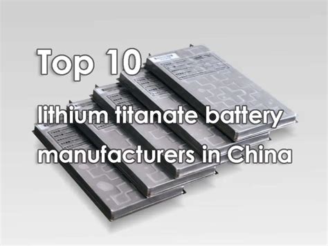 Top 10 lithium titanate battery manufacturers in China - The Best ...