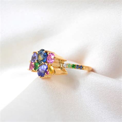 Gemstone Cluster Ring - Anpé Atelier CPH