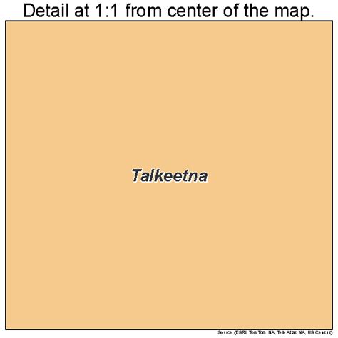 Talkeetna Alaska Street Map 0274830