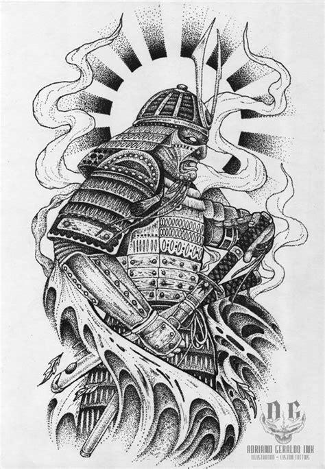 Samurai - Tattoo Design on Behance | Samurai tattoo design, Samurai warrior tattoo, Japanese ...