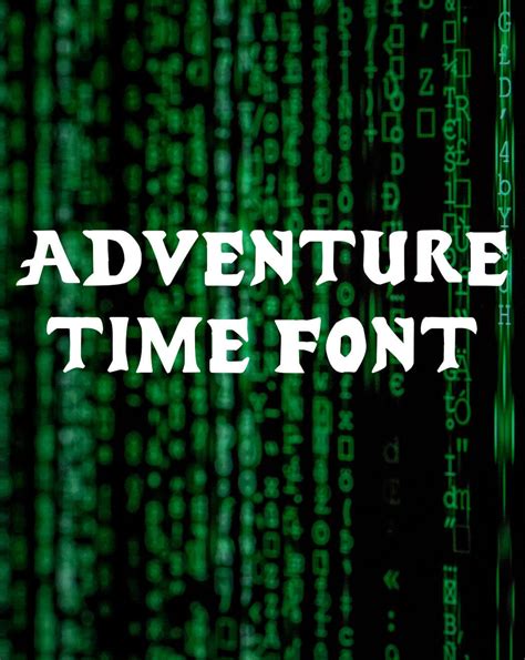 Adventure Time Font Free Download