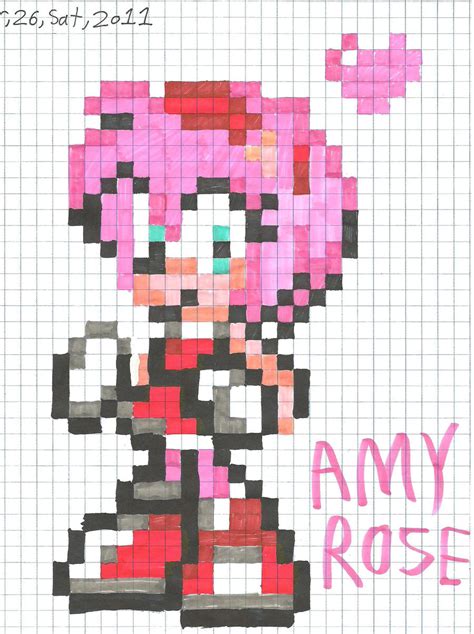 Sprite Amy Rose by cmara on DeviantArt